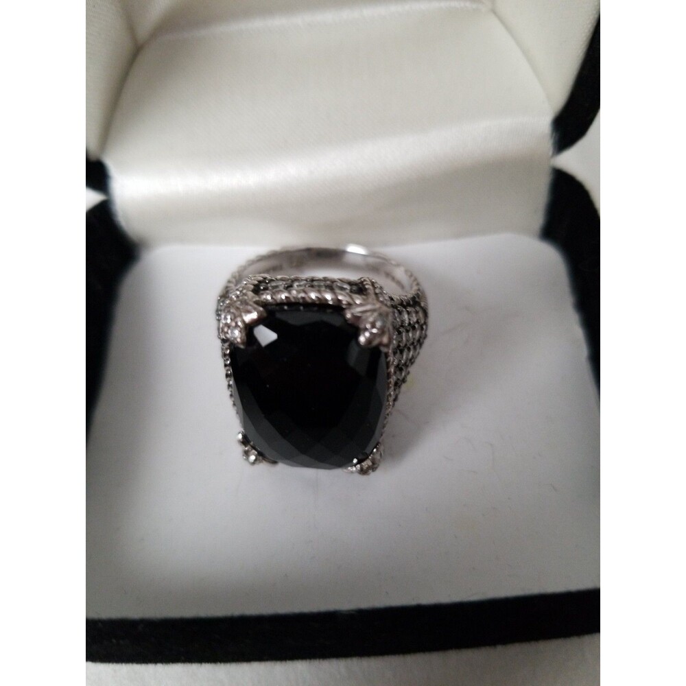 Judith Ripka Onyx RING SIZE 10 - Picture 2 of 8